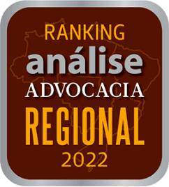 Selo da premiação: Um dos escritórios Mais Admirados do interior de São Paulo pelo Ranking Análise Advocacia Regional